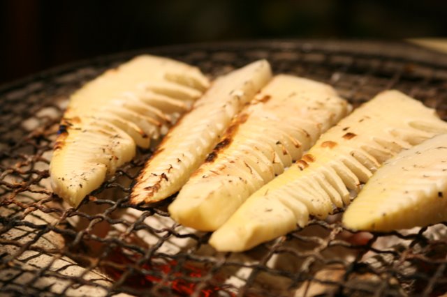 簡単レベル１ タケノコ薄切りの炭火焼きレシピ アツアツ野菜料理でメタボを焼き尽くせ 簡単野菜レシピ